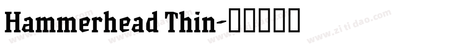 Hammerhead Thin字体转换